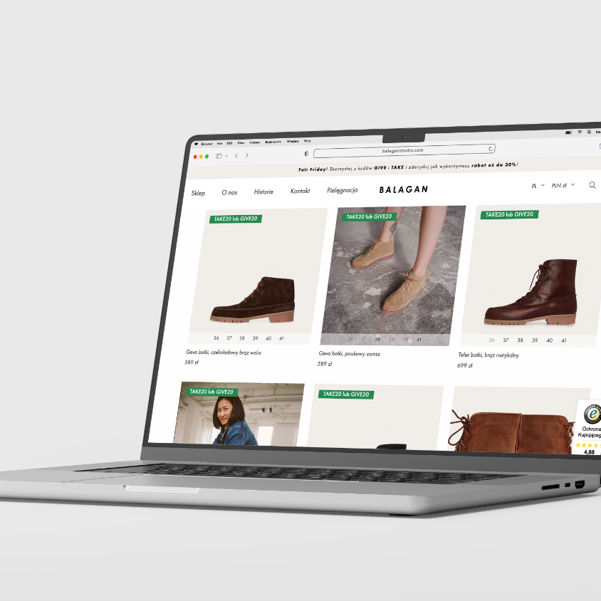 Opieka Prestashop dla sklepu balaganstudio.com/strong>